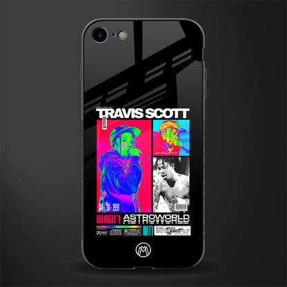 travis scott astroworld glass case for iphone se 2020 image