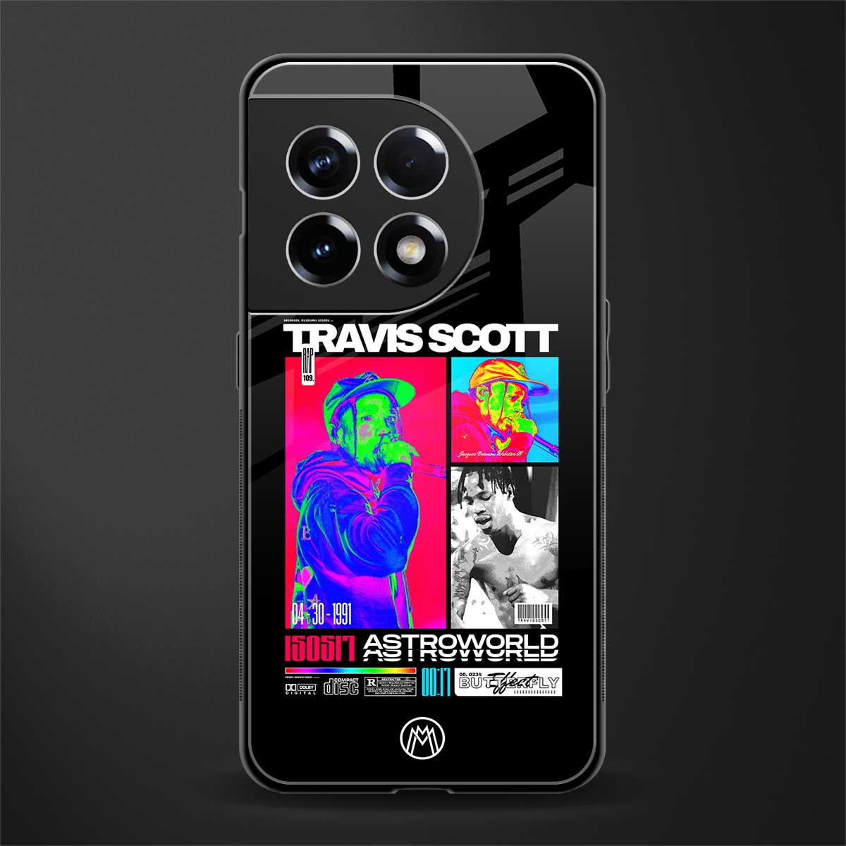travis scott astroworld back phone cover | glass case for oneplus 11r