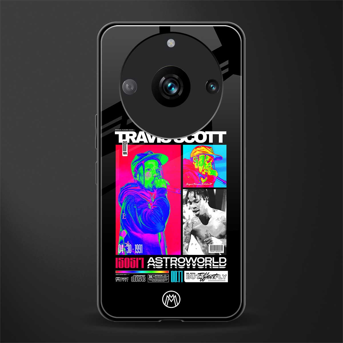 travis scott astroworld back phone cover | glass case for realme 11 pro 5g