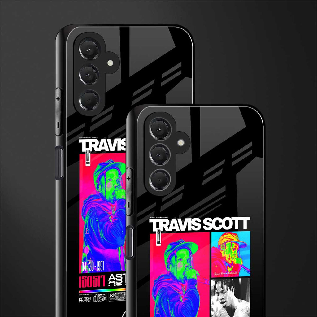 travis scott astroworld back phone cover | glass case for samsun galaxy a24 4g