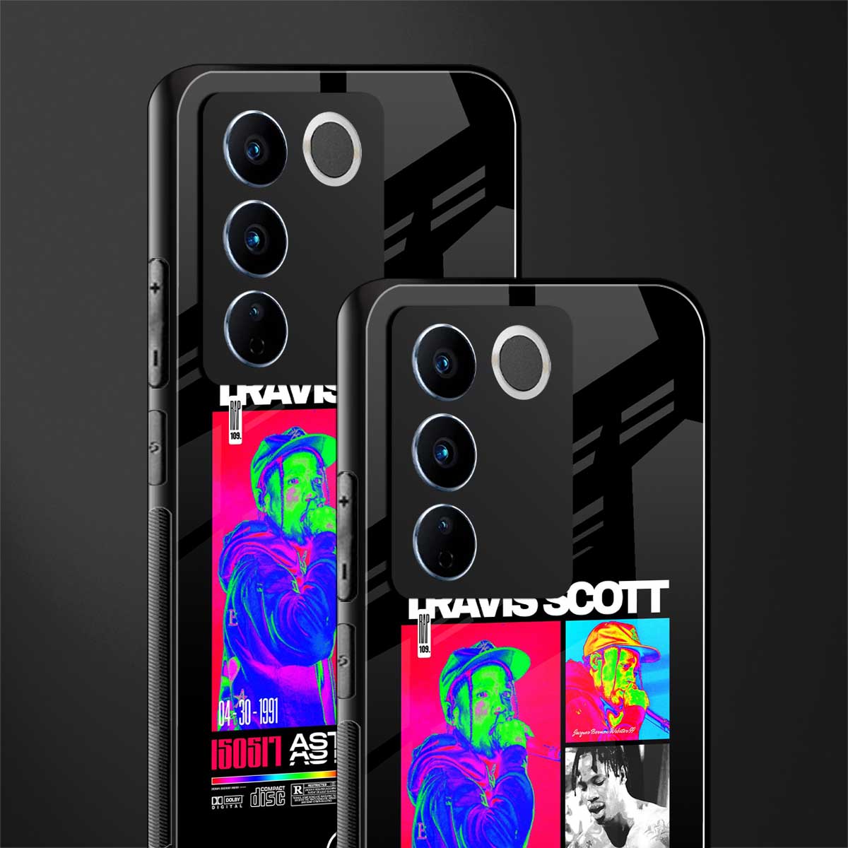 travis scott astroworld back phone cover | glass case for vivo v27 pro 5g