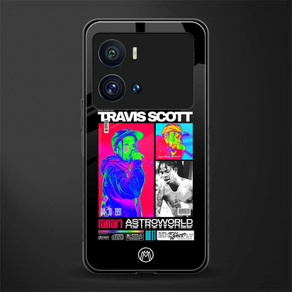 travis scott astroworld back phone cover | glass case for iQOO 9 Pro