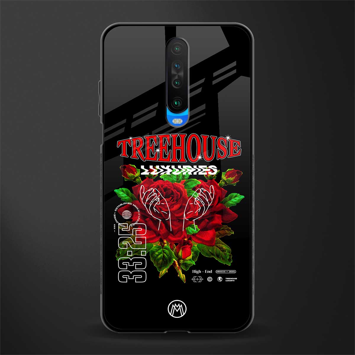 treehouse glass case for poco x2 image