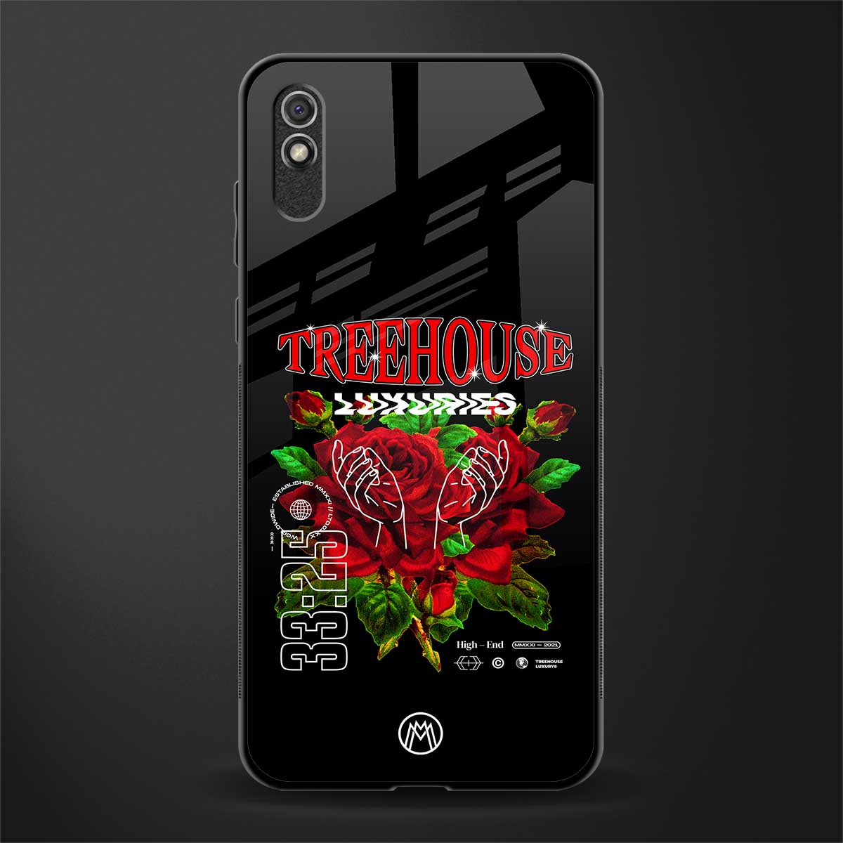 treehouse glass case for redmi 9i image