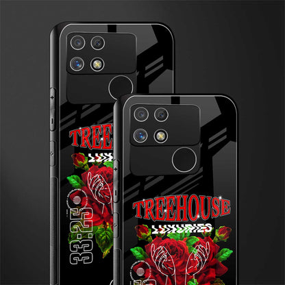 treehouse back phone cover | glass case for realme narzo 50a