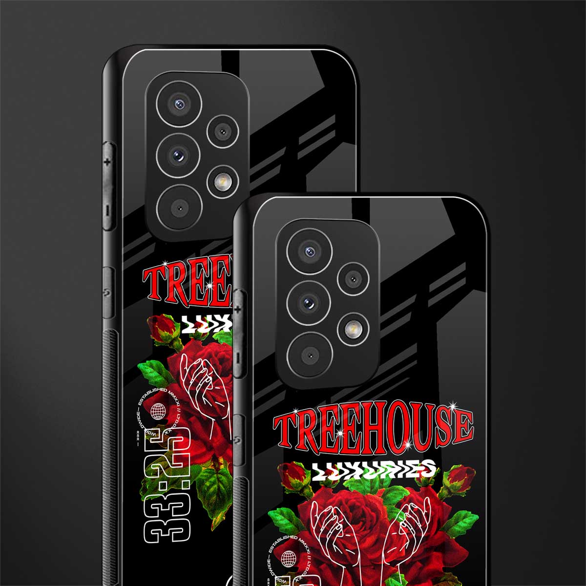 treehouse back phone cover | glass case for samsung galaxy a73 5g