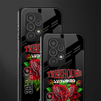 treehouse back phone cover | glass case for samsung galaxy a73 5g