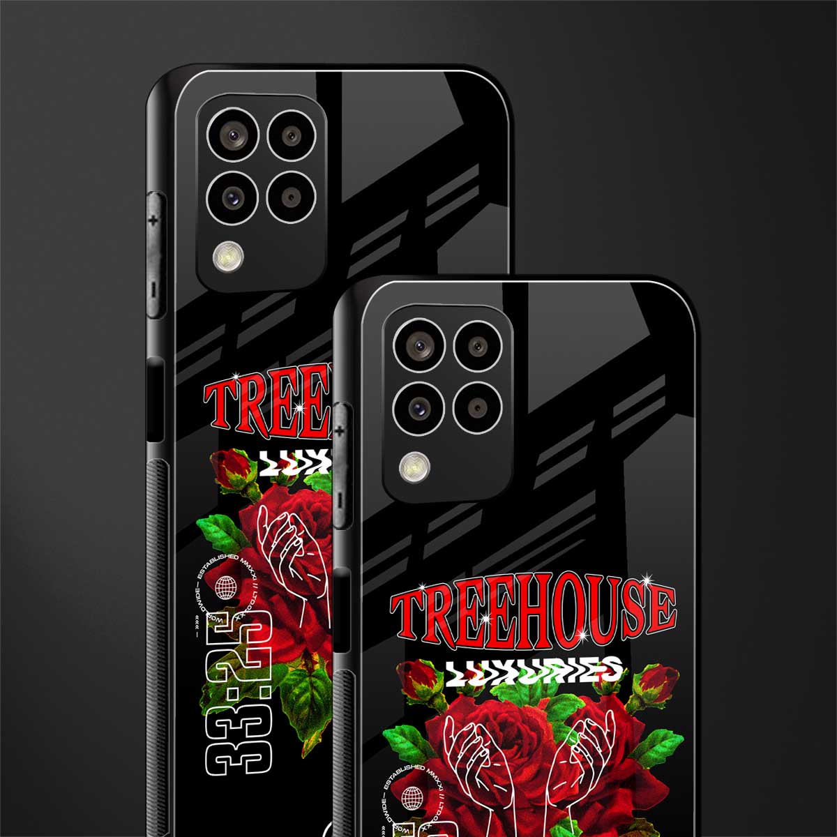 treehouse back phone cover | glass case for samsung galaxy m33 5g
