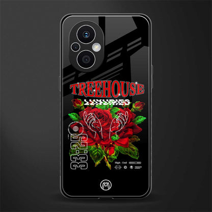 treehouse back phone cover | glass case for oppo f21 pro 5g