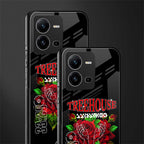 treehouse back phone cover | glass case for vivo v25-5g