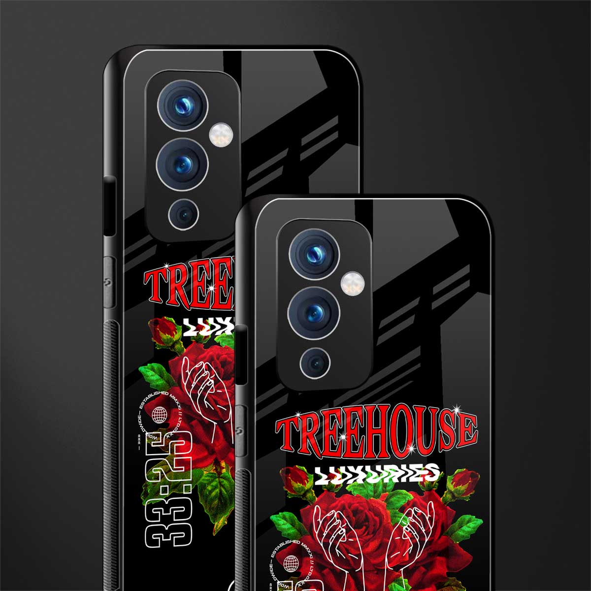 treehouse back phone cover | glass case for oneplus 9