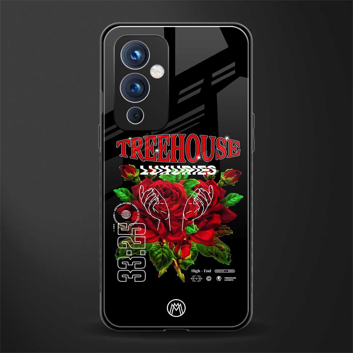 treehouse back phone cover | glass case for oneplus 9