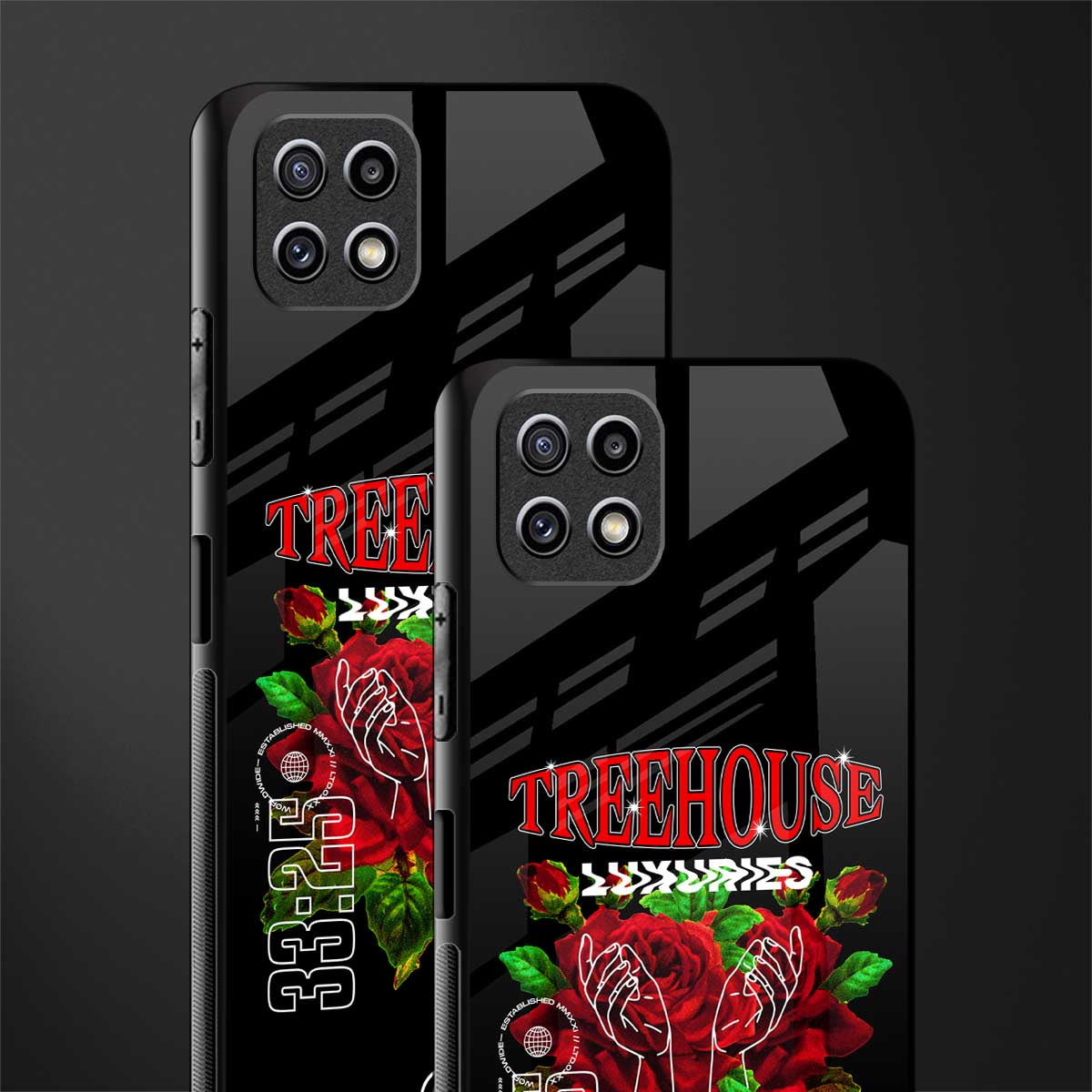 treehouse back phone cover | glass case for samsung galaxy f42