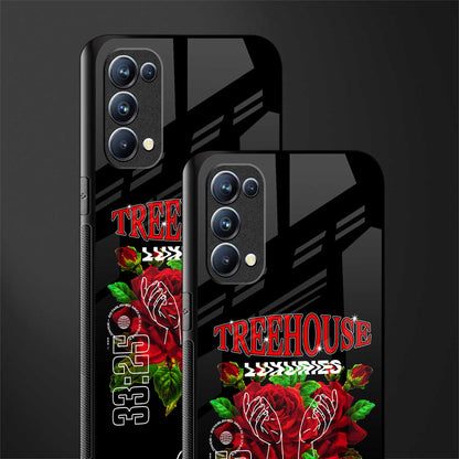 treehouse back phone cover | glass case for oppo reno 5