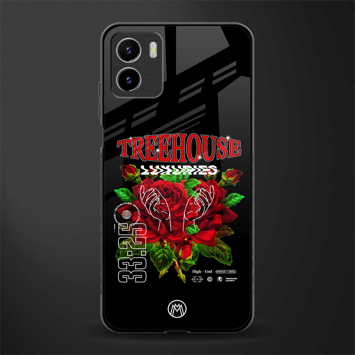 treehouse back phone cover | glass case for vivo y72