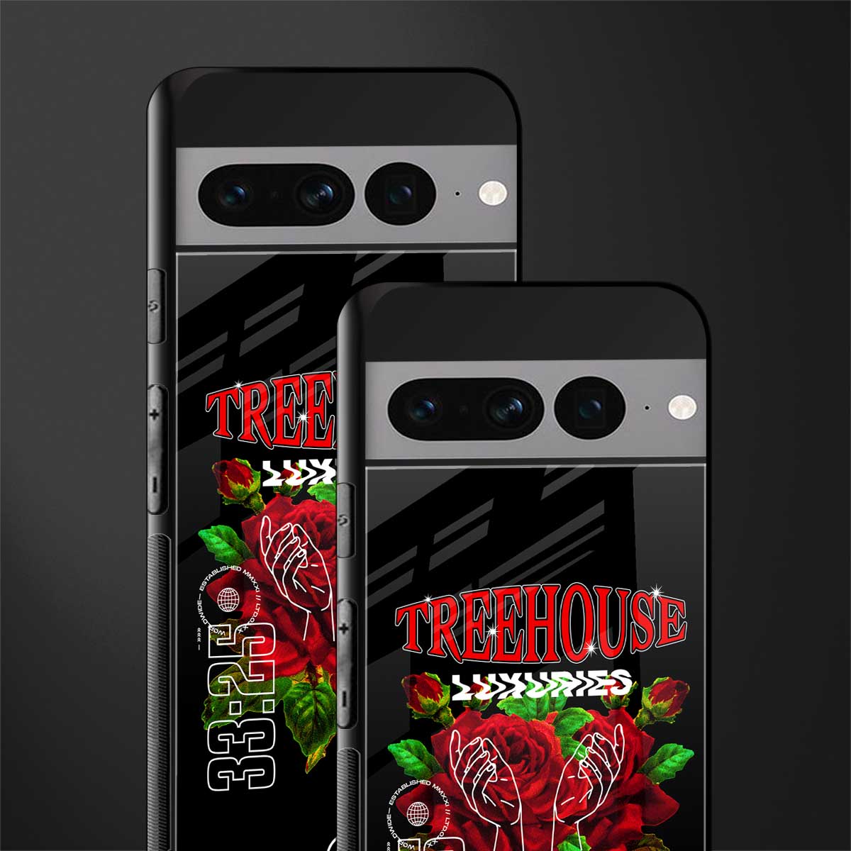 treehouse back phone cover | glass case for google pixel 7 pro