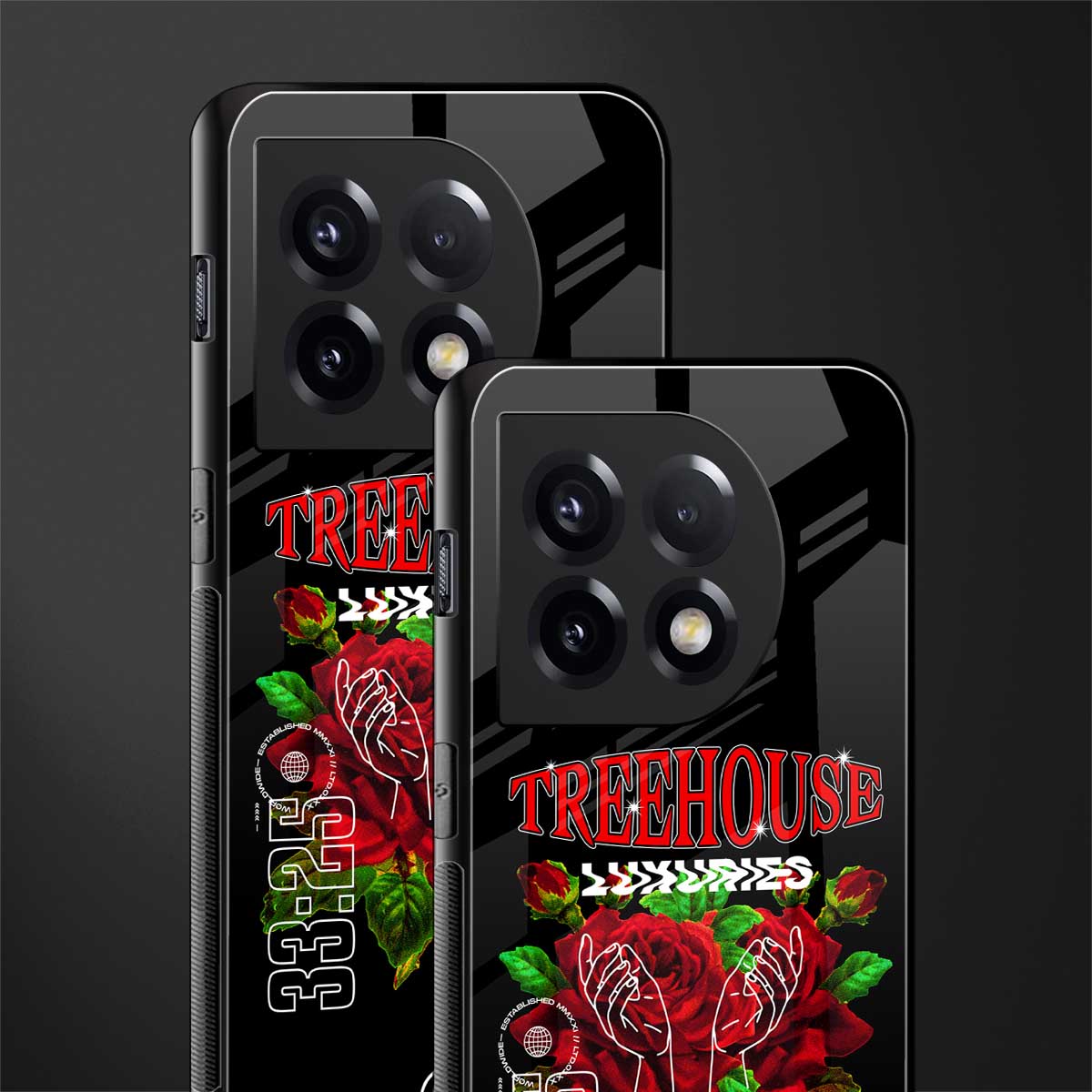 treehouse back phone cover | glass case for oneplus 11