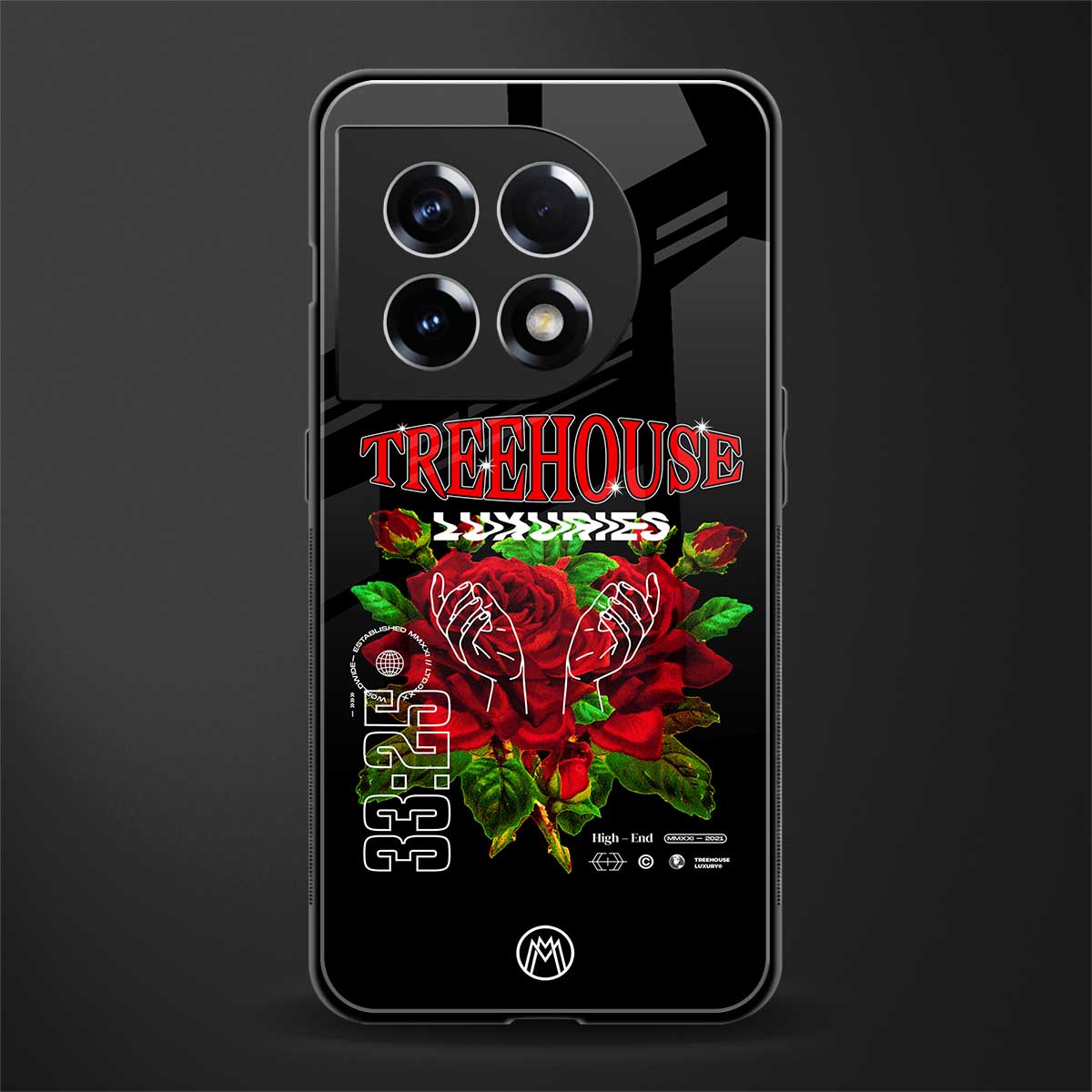 treehouse back phone cover | glass case for oneplus 11