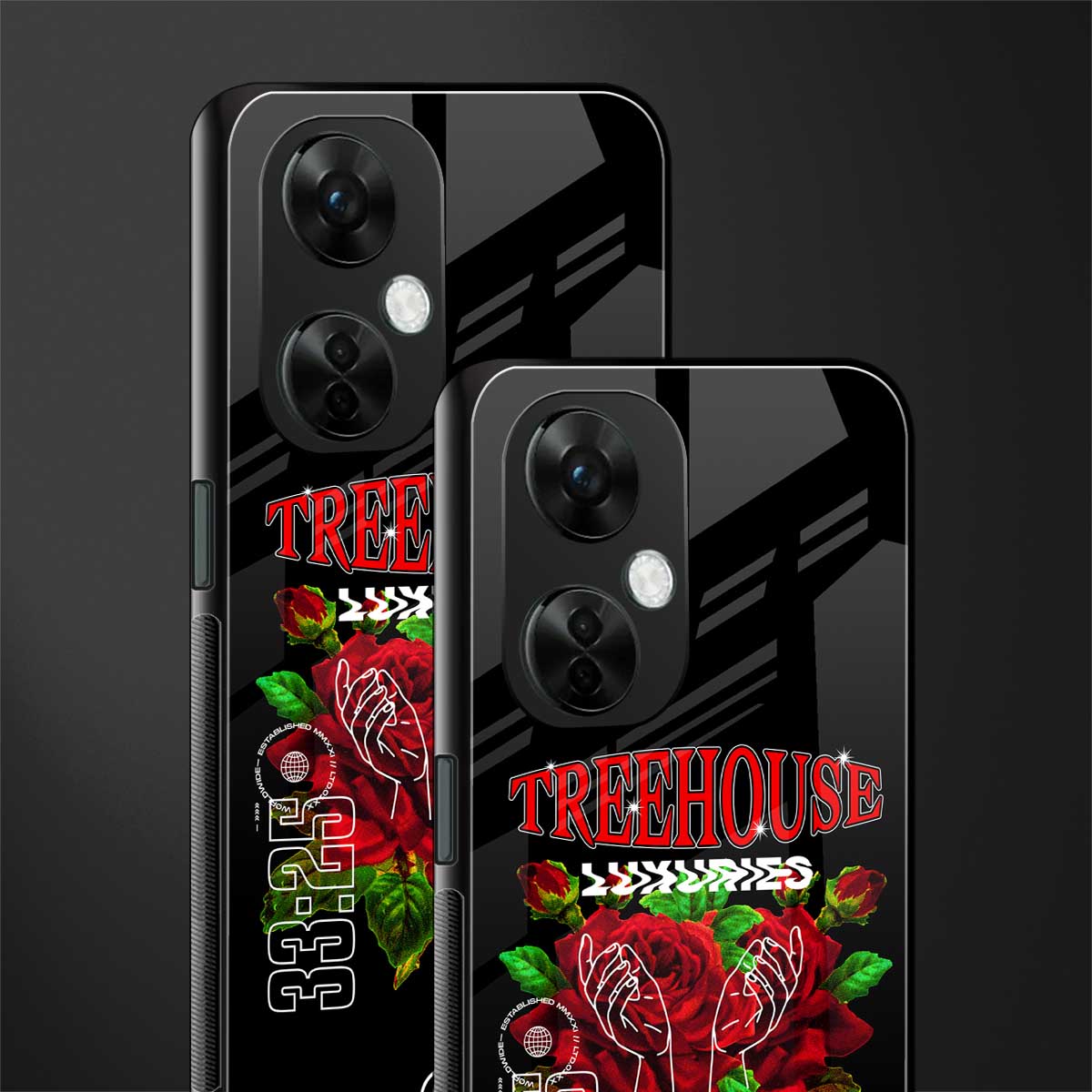 treehouse back phone cover | glass case for oneplus nord ce 3 lite