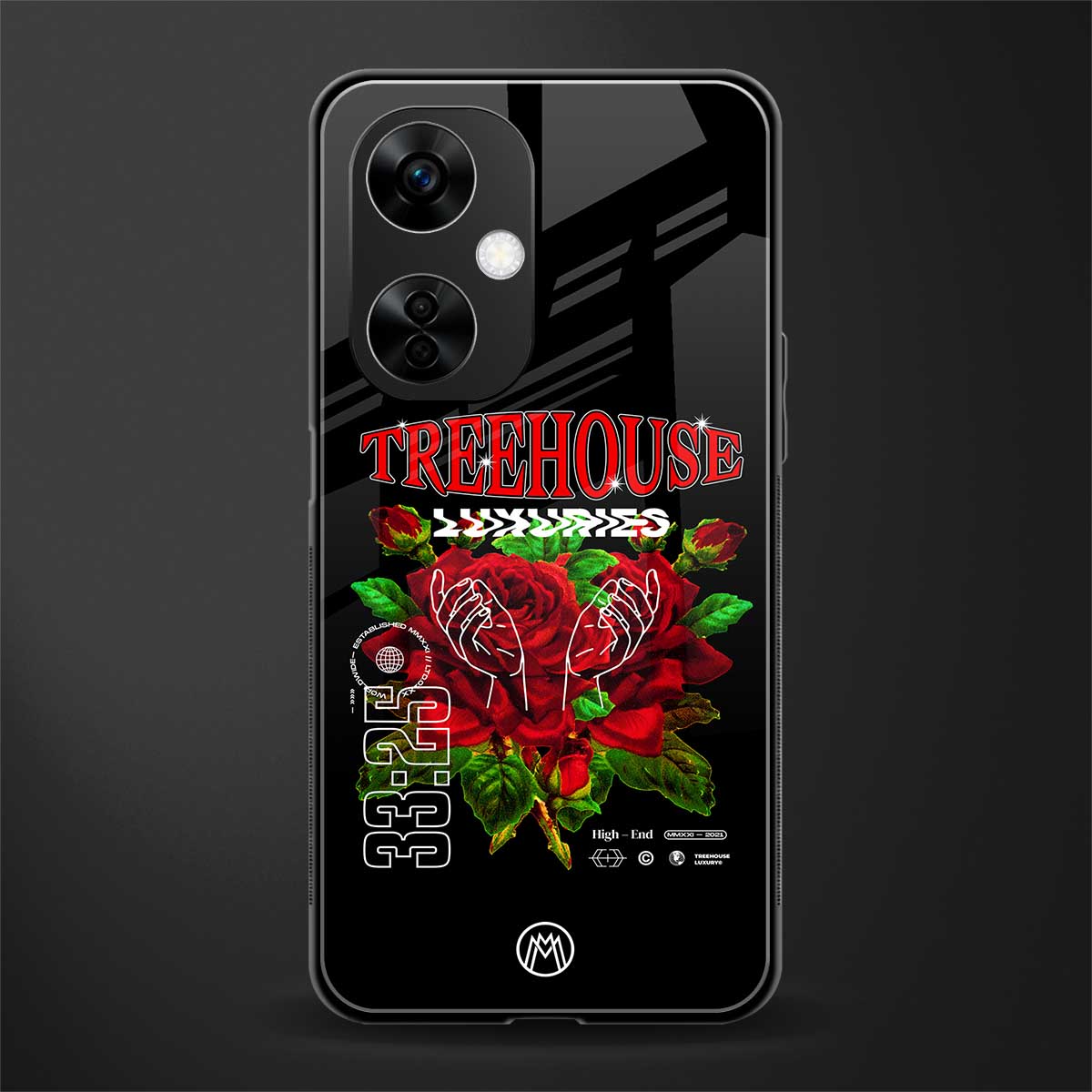 treehouse back phone cover | glass case for oneplus nord ce 3 lite