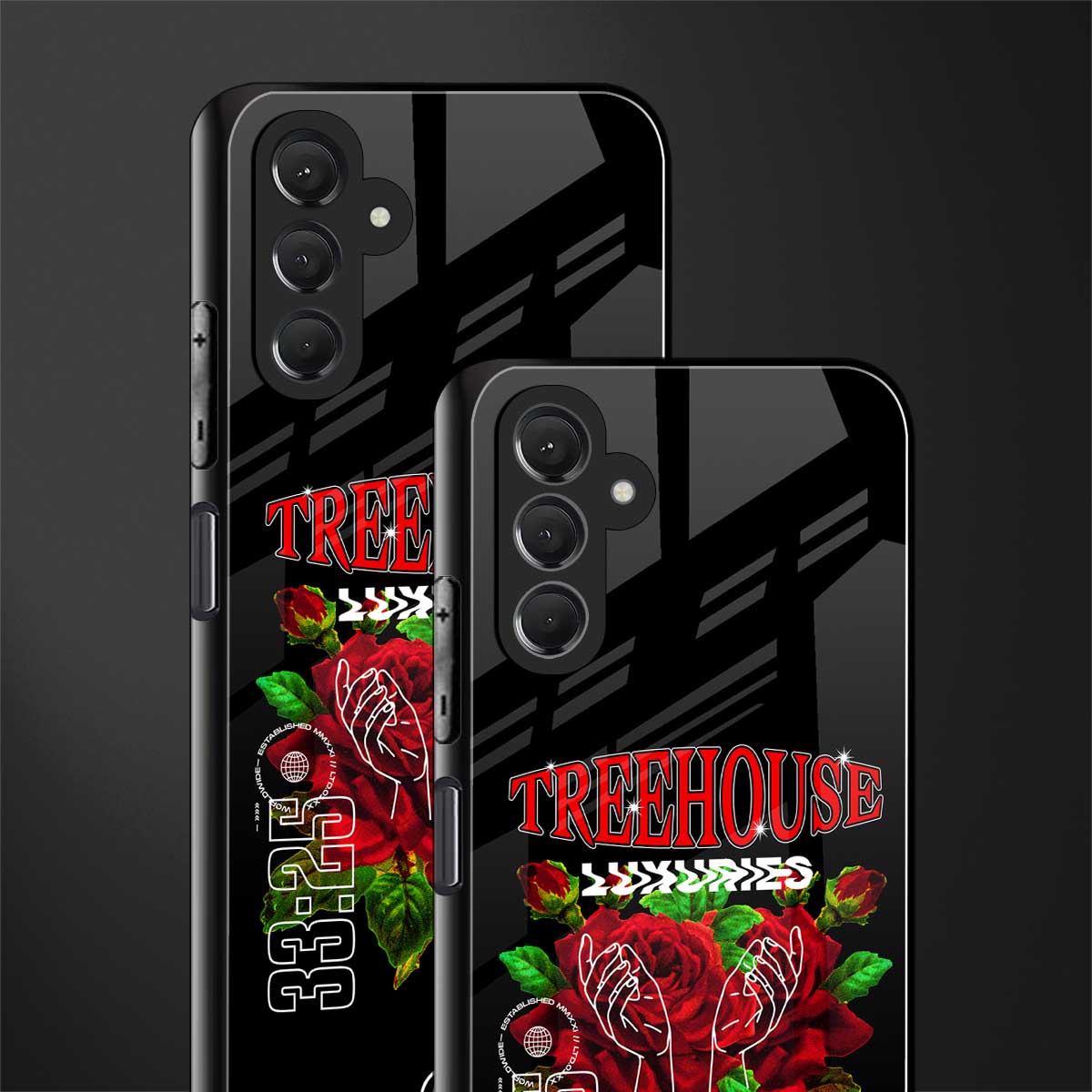 treehouse back phone cover | glass case for samsun galaxy a24 4g