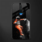 trippy astronaut glass case for poco x2 image