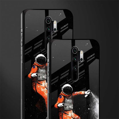 trippy astronaut glass case for redmi note 8 pro image-2