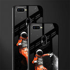 trippy astronaut glass case for oppo a7 image-2