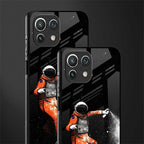 trippy astronaut glass case for mi 11 lite image-2