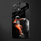 trippy astronaut glass case for mi 11 lite image