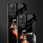 trippy astronaut glass case for vivo v19 image-2