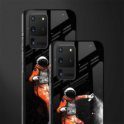 trippy astronaut glass case for samsung galaxy s20 ultra image-2