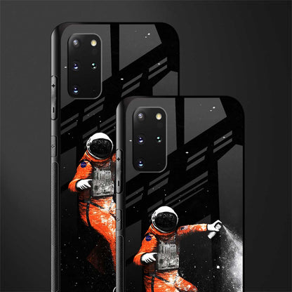 trippy astronaut glass case for samsung galaxy s20 plus image-2