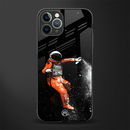 trippy astronaut glass case for iphone 11 pro image