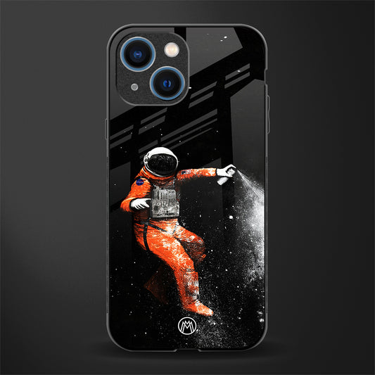 trippy astronaut glass case for iphone 13 mini image