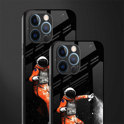 trippy astronaut glass case for iphone 12 pro image-2