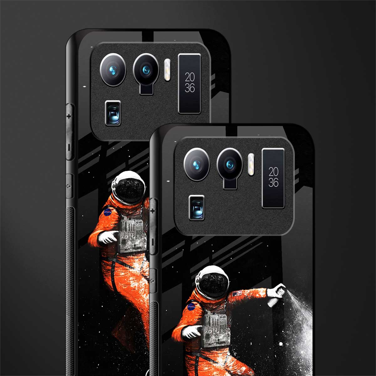 trippy astronaut glass case for mi 11 ultra 5g image-2