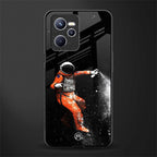 trippy astronaut glass case for realme c35 image
