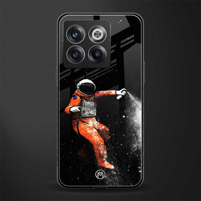 trippy astronaut back phone cover | glass case for oneplus 10t