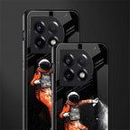 trippy astronaut back phone cover | glass case for oneplus 11