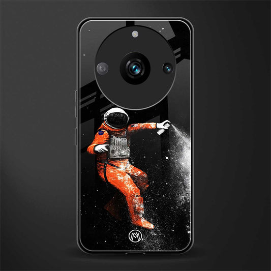 trippy astronaut back phone cover | glass case for realme 11 pro 5g