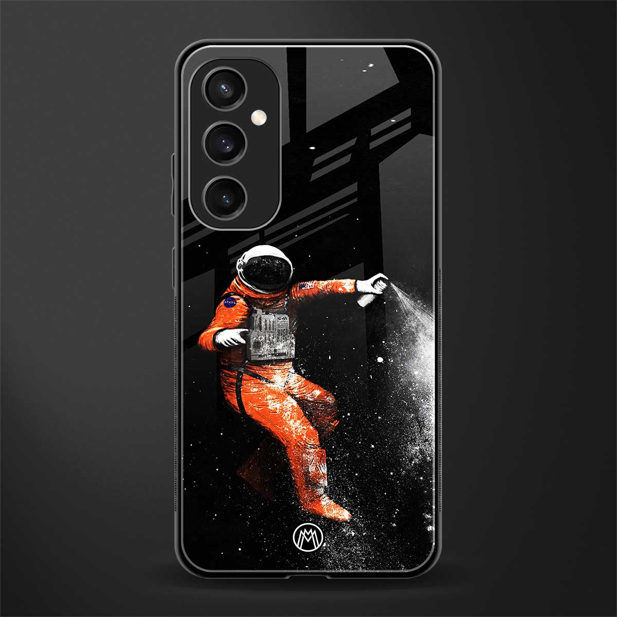 trippy astronaut back phone cover | glass case for samsung galaxy s23 fe 5g