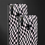 trippy b&w check pattern glass case for realme narzo 10a image-2