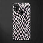 trippy b&w check pattern glass case for samsung galaxy m31 prime edition image