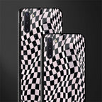 trippy b&w check pattern glass case for samsung galaxy note 10 image-2
