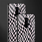 trippy b&w check pattern glass case for samsung galaxy s9 plus image-2