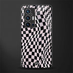 trippy b&w check pattern glass case for vivo x70 pro plus image