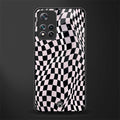 trippy b&w check pattern glass case for xiaomi 11i 5g image