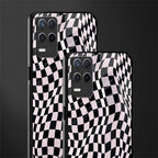 trippy b&w check pattern glass case for realme 8 5g image-2