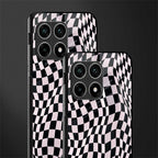 trippy b&w check pattern glass case for oneplus 10 pro 5g image-2